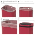 thumbnail image 5 of YRLLENSDAN 13 Gallon Trash Can Motion Sensor Touchless Automatic Garbage Cans with Lid and Odor Filter for Kitchen Bedroom Office Living Room, (Red, 3), 5 of 7
