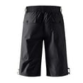 thumbnail image 5 of BXINGOHAI Men's Belted Long Cargo Shorts for Men, Mens Cargo Shorts (Big and Tall Shorts for Men) Black,L, 5 of 6