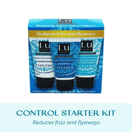Lu by LatinUs Beauty Control Travel Kit, Anti-Frizz, Tame and Sleek, 3 oz