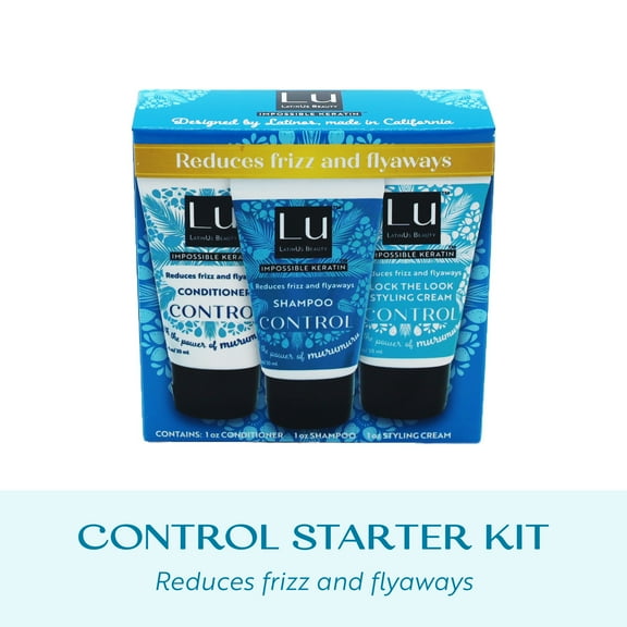 Lu by LatinUs Beauty Control Travel Kit, Anti-Frizz, Tame and Sleek, 3 oz