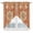 Orange, variant on Orange Boho Kitchen Window Curtains, Swag Curtains Valance for Bedroom Living Room Bathroom, Geometric Antique Tribal Retro Ethnic Rod Pocket Window Treatment Curtain Block Drapes 2 Panels 36"x36"