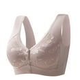 thumbnail image 5 of Wdgfv Bras for Older Women, Posy Bra - Comfortable Front Button Wireless Shaping, Front Button Bras Rose Gold L, 5 of 5