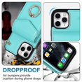 thumbnail image 4 of Elegante funda multifuncional tipo cartera para iPhone 11 Pro con correas, ranura para tarjetas, soporte para anillo, protección para cámara, material de PU, a prueba de golpes y antirrobo., 4 of 5