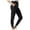 Black, variant on WIZUTIZ Yoga Pants for Women Drawstring with Pockets Ultra Thin Leisure Skinny Yoga Sweatpants Elastic Stretch High Waist Full Length Pants Solid Pants for Ladies Running Street Black