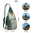 thumbnail image 3 of Boho Waterproof Hiking Sling Backpack for Women – Retro & Rustic Lightweight Crossbody Bag with Adjustable Strap, Floral Chest Bag for Travel, Outdoor Adventures & Everyday Use, 3 of 4