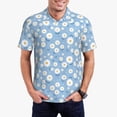 thumbnail image 1 of Fotbe Daisies Flowers Camiseta Polo de Golf para Hombre con Estampado – Camisa Deportiva Transpirable con Cuello Abotonado-Medium, 1 of 6