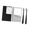 thumbnail image 3 of Kit limpiador de joyas de plata, multifuncional, premium, fácil de usar, práctico, compacto, con 2 cepillos, de doble cara, para pendientes. Negro y gris claro, 3 of 8
