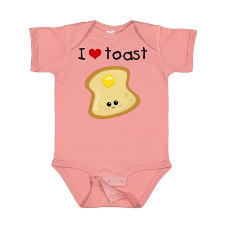 

Inktastic I Love Toast Gift Baby Boy or Baby Girl Bodysuit
