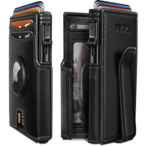 Billetera Miyozi Airtag para hombre con clip para billetes y bloqueo RFID