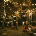 thumbnail image 6 of Yi Lighting 48ft Solar-Powered Outdoor String Lights with 15 LED Bulbs Weatherproof for Patio, Porch, Deck, Party Garden, 6 of 9