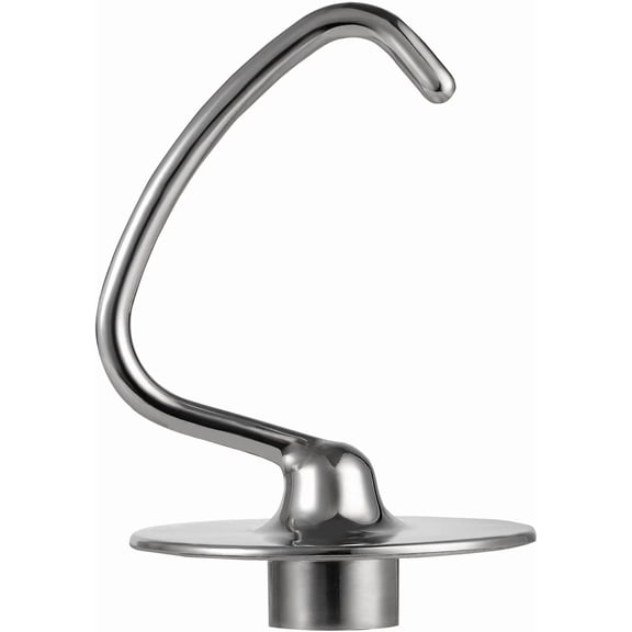 Stainless Steel Dough Hook Attachment for KitchenAid 4.5-5 Quart Tilt-Head Stand Mixer, K45DH Dough Hook Replacement for KSM90 and K45, Mixer Parts Accessories