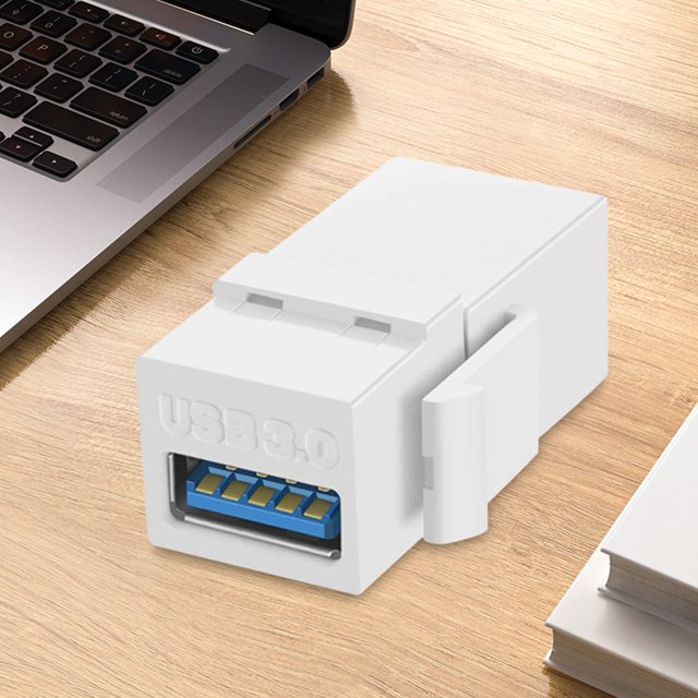 Insertos de conector Keystone USB 3.0 USB 3.0 Keystone Jack Inserts Fácil instalación para panel de salida de placa de pared JShteea Nuevo