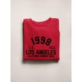 thumbnail image 3 of 1998 Los Angeles Summer Banner Sweatshirt Men -Image by Shutterstock, Male 5X-Large, 3 of 4