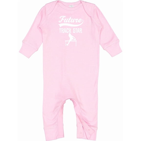 Inktastic Future Track Star Girls Sports Baby Romper Coveralls
