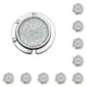 thumbnail image 3 of Inteprter Almohadilla antideslizante estable y que no se cae, evita que el bolso se resbale o se caiga, gancho plegable para monedero, blanco blanco 10Conjunto, 3 of 6