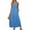 Light Blue, variant on Sakmal Womens Dresses Spring White Sundress Maxi Dress Sleeveless Scoop Neck Dresses with Pockets