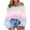 Pink, variant on TKLPEHG Womens Dressy Tops Gradient Ruffle Off Shoulder Tops Casual Lantern Long Sleeve Trendy Blouses (Blue,XL)