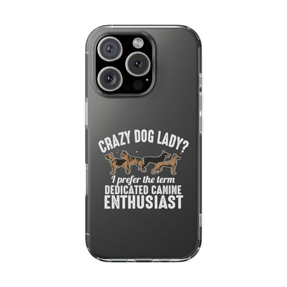 Clear Hybrid Shockproof Case for Apple iPhone 16 PRO - Dedicated Canine Enthusiast Design