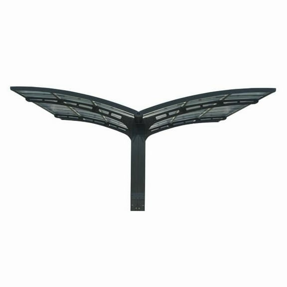 Canopia  Arizona Double Wave Wings Carport - Gray - 19 x 16 x 9 in.