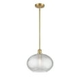 thumbnail image 3 of 516-1S-SN-G555-12CL-Innovations Lighting-Ithaca - 1 Light Stem Hung Mini Pendant In Industrial Style-10.75 Inches Tall and 12 Inches Wide-Brushed, 3 of 7