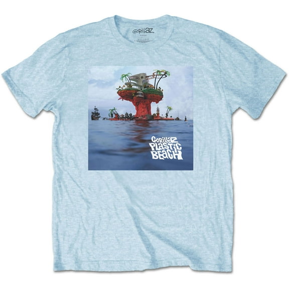 Gorillaz Unisex T-Shirt Plastic Beach (Large)