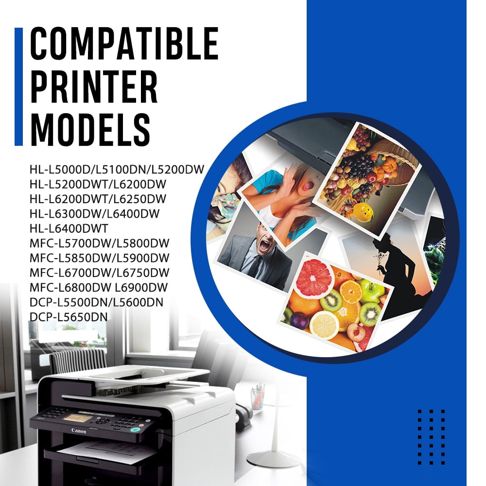 TN850 TN820 Toner Cartridges Black High Yield 2 Pack Compatible for Brother TN 850 TN 820 MFC-L5900DW HL-L6200DW MFC-L5800DW MFC-L5850DW MFC-L5700DW HL-L5200DW MFC-L6800DW Printer Ink
