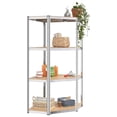 thumbnail image 2 of vidaXL 4-Layer Shelves 5 pcs Silver Steel&Engineered Wood, 2 of 5