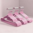 thumbnail image 1 of 10pcs Non-Slip Coated Metal Suit Coat Hanger Heavy Duty Clothes Hangers Metal Shirt Jacket Hanger with Round Notches for Dress, 1 of 6