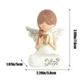 thumbnail image 3 of Best Bargains 3.9" White Resin Angel Memorial Statue - Handcrafted & Hand-Painted Decorative Figurine for Home, Office & Gift Giving - Elegant Religious Guardian Angel Sculpture with Sentimental, 3 of 6
