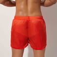 thumbnail image 4 of Viluyesy Mens Swim Trunks, Drawstring Quick Dry Lightweight Beach Loose Casual Board Shorts Orange M, 4 of 5