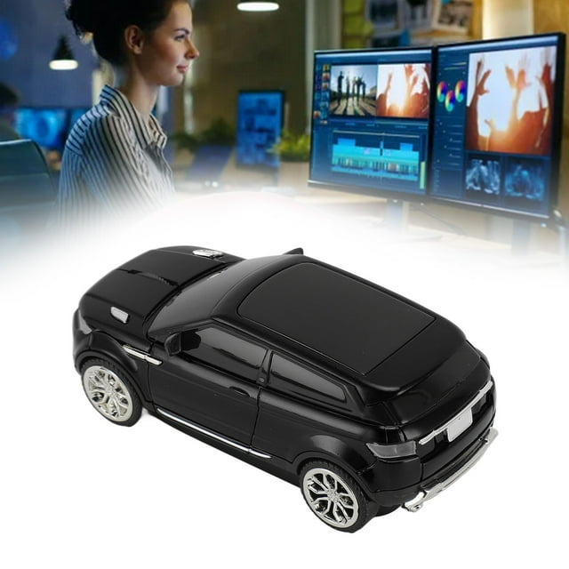 Ratón Inalámbrico, Ratón de Ordenador con forma de Coche de 2,4 Ghz, Ratón de Juego de 1600 dpi para ordenador, PC, Portátil, Ratón Inalámbrico para Juegos Con receptor USB,