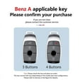thumbnail image 2 of Zinc Alloy Leather Car Key Case Cover Shell For Mercedes Benz A C E S G Class GLC CLE CLA GLB GLS W177 W205 W213 W222 X167 AMG, 2 of 13