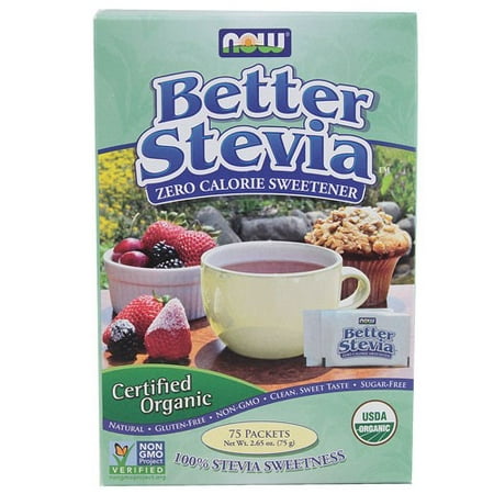 UPC 733739069429 product image for Now Foods Better Stevia Zero Calorie Sweetener (75 Packets) | upcitemdb.com
