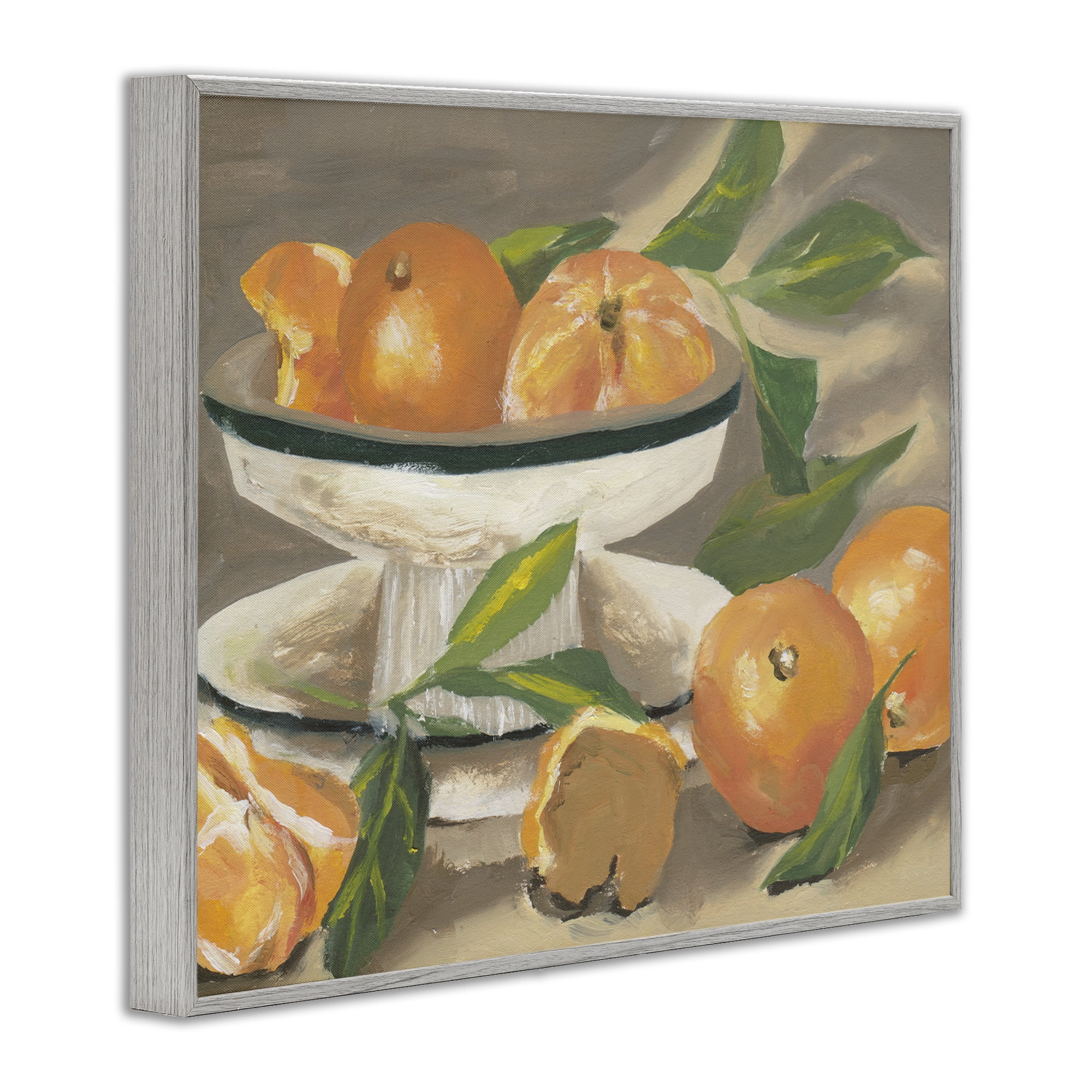 Stupell Industries Oranges in Stillness Gray Framed Giclee Art, design by Melissa Wang
