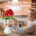 thumbnail image 3 of SSNTSY 1pcs 9-head Artificial Tulips Real Touch Red Flower Lifelike Silk Tulip Flower Tulip Flower Arrangement for Wedding Bouquets, Home Decor, Vase Arrangements & Seasonal Events, 3 of 3