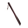 thumbnail image 4 of Raindrops Durable Dark Brown Wooden Shoe Horn Tool for Home Use Ergonomic Design Lightweight Long Handle 1pc, 4 of 8