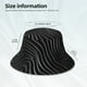 thumbnail image 3 of Balery Abstract Black And White Waves Sombreros para el sol para hombre y mujer, sombrero de pescador con UPF 50+, 3 of 6