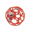 Bright Starts Oball Easy-Grasp Rattle BPA-Free Infant Toy in Red, Age Newborn and up, 4 Inches