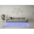 thumbnail image 3 of Ahgly Company Indoor Square Abstract Blue Modern Area Rugs, 5' Square, 3 of 4