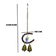 thumbnail image 3 of Campana de Viento Herradura, Cadena Metálica Decorativa, Adorno Rústico con Campanas Colgantes, Amuleto de la Suerte para el Hogar, Decoración de Jardín y Porche., 3 of 7
