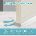 thumbnail image 3 of Tapón de Draft Uxcell, 1.57 in x 6.6 ft Tira de Sellado para Puerta, Bloqueador de Draft para Puerta, Aislante para Huecos, 3 of 6