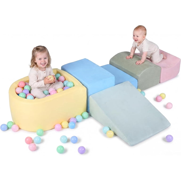 Infans 5-Piece Foam Climbing Blocks and Ball Pit Set photo 1