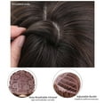 thumbnail image 3 of Graflsoa Perruque Synthétique Ondulée Longue Élégante pour Femmes, Sans Frange, Fibre Résistante à la Chaleur, Brun Clair, Inclut Filet à Cheveux Noir, Modèle LC041-1, 3 of 6