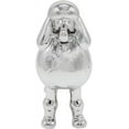 thumbnail image 4 of Ceramic Dog Statue - Metallic Silver Standing Poodle Dog Statue - Decorative Dog Sculpture for Garden or Home Décor - Poodle Dog Outdoor Statue - (9” x 3.5” x 9.25”), 4 of 17