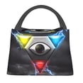 thumbnail image 2 of Lsque The Binding of Isaac Pattern Portable Insulation Lunch Bag, Insulated Food Delivery Bag, Meal Grocery Tote Insulation Bag Large Capacity Reusable Warming Bag, 2 of 9