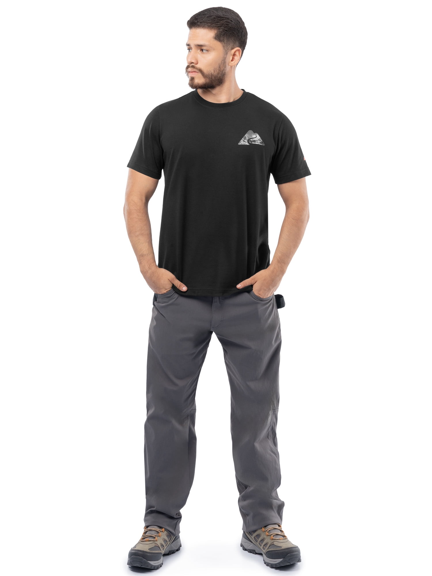 Ozark Trail Men's Active Graphic Tee with Short Sleeves, Sizes S-3XL