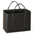 thumbnail image 3 of The Lakeside Collection Faux Leather Letter-Size File Organizer, Black, 3 of 10