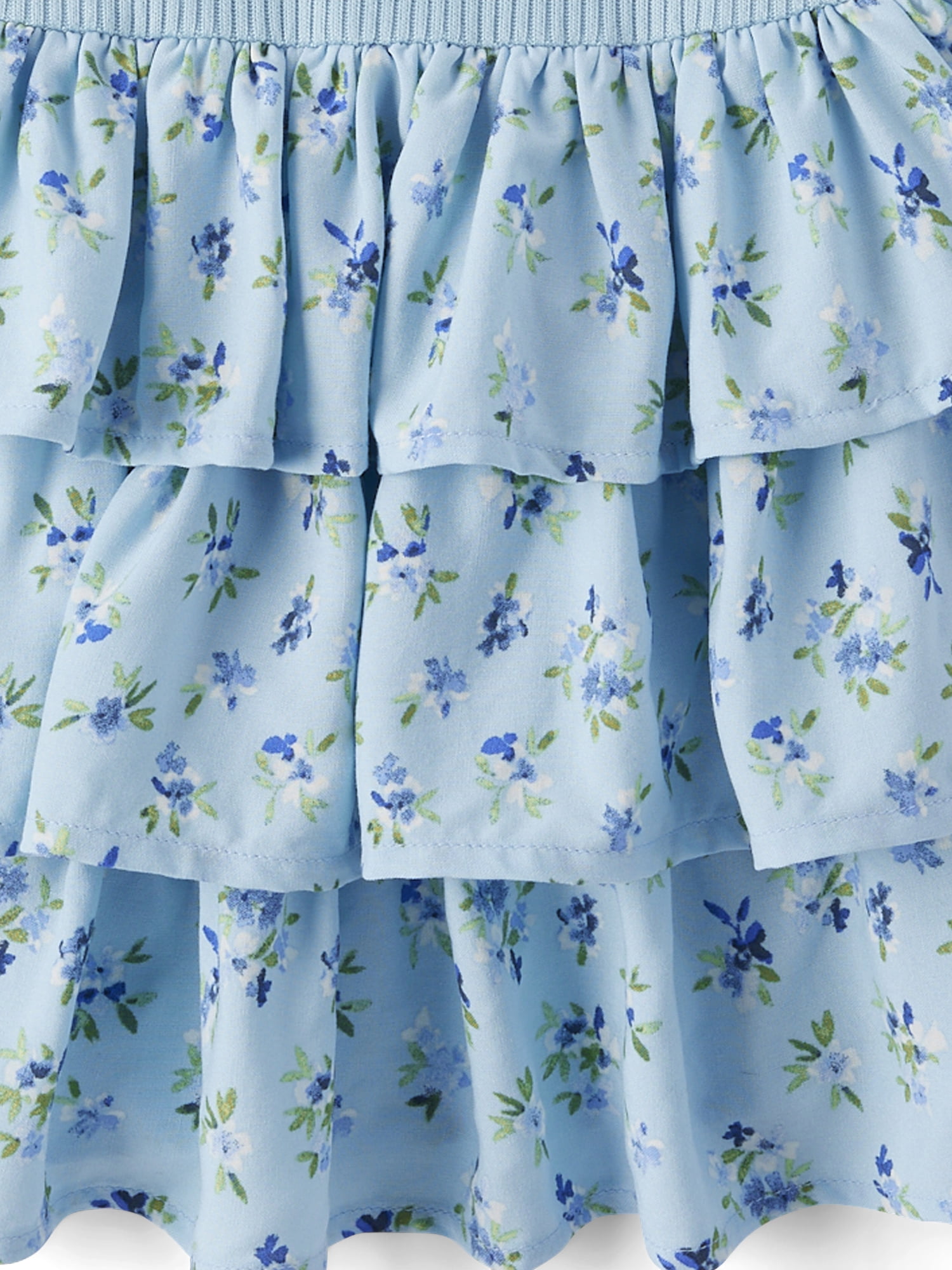 The Children's Place Girls Long Sleeve Floral Tiered Drop Waist Dress, Sizes XS-XXL