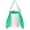 Green, variant on Easter Bunny Canvas Basket with Long Ears,Rabbit Tail & Handle,Cute Bucket Tote for Easter Egg Hunt & Gift Storage
