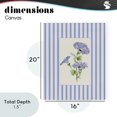 thumbnail image 4 of Stupell Industries French Country Blue Stripe Morning Glory Canvas Art, 16 x 20, by Lisa Wehmeyer, 4 of 8